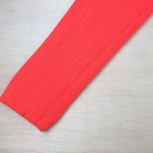 Vintage Mid Century 1960's Orange Crush Cardigan Tunic Sweater, Wool S, M - Picture 7 of 7